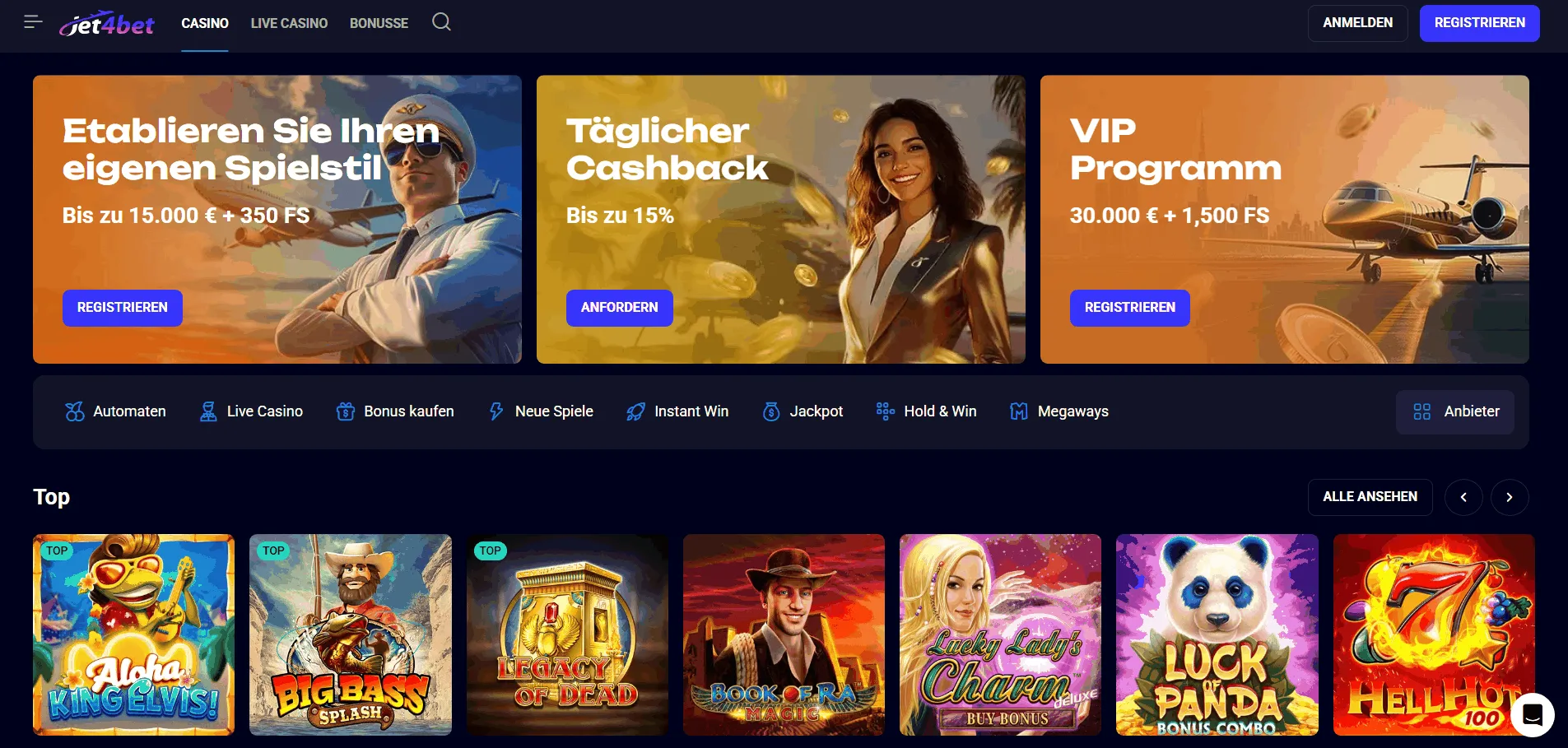 Jet4bet Casino Jet4bet Casino Startseite